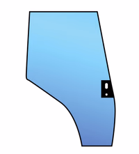 Porte cabine Massey-Ferguson en verre 4200-4300 RH 3805642M1 Adaptable