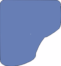 Porte en verre inférieure G / D