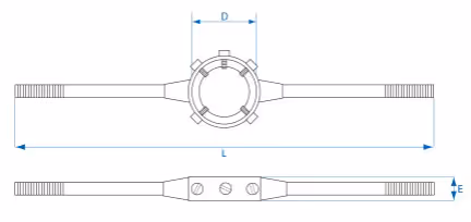 Porte-filière M10-M11 L:260mm