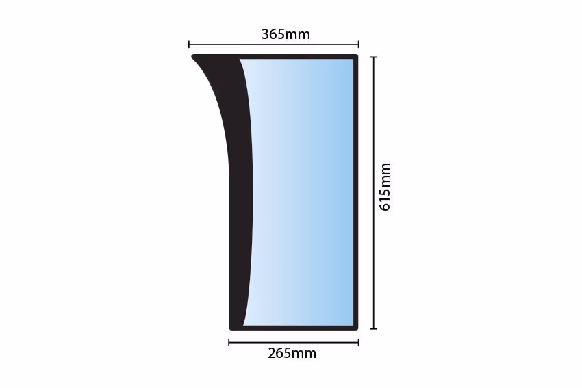 Porte gauche en verre