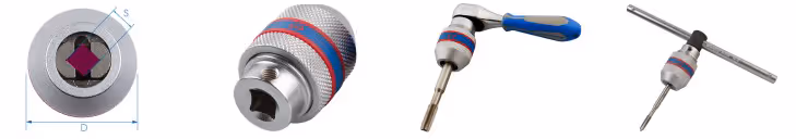 Porte-outils à cliquet pour taraud M1-M10