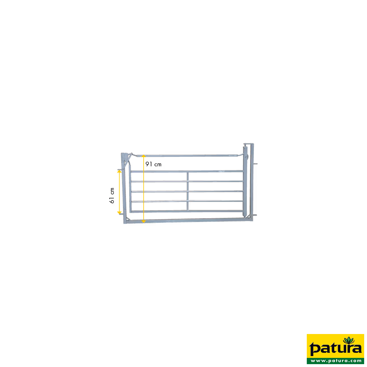 Porte pivotante et coulissante + cadre pour contention ovins, l =1,83 m, galv.