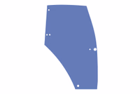 Vitre de porte Case IH 192004A5 Adaptable