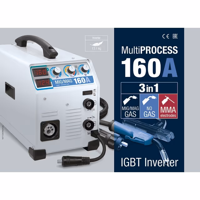 Poste a souder inverter semiautomatique mig/mag easymig 160 avec accessoires