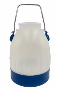 Pot controle semi-transp blanc/bleu 30l