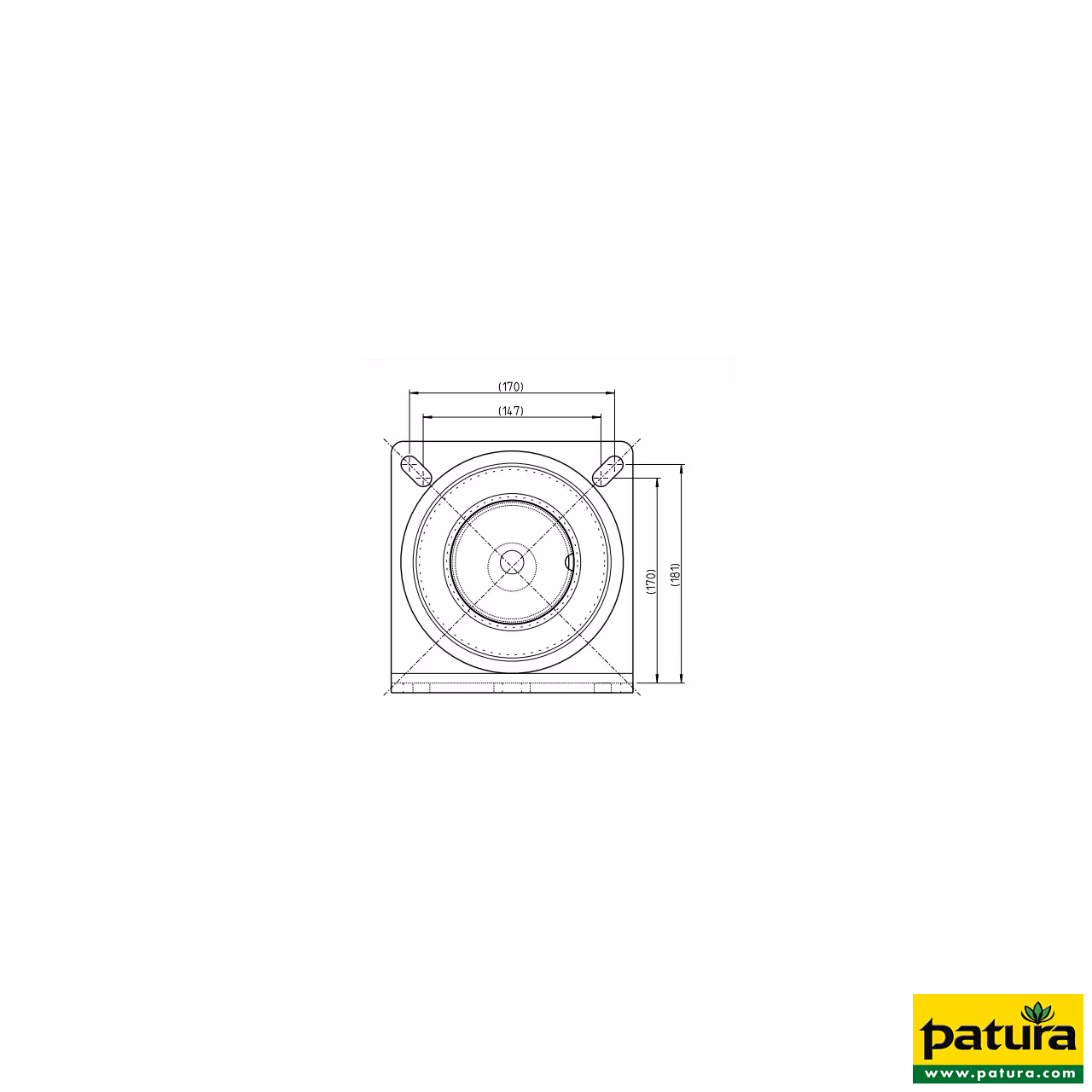 Poteau d=102 mm, L=1,65 m sur platine coudée