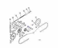 Poulie tendeuse commande épandeur menu paille Case IH 428848A1 origine