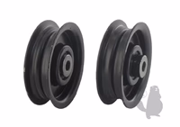 POULIE A GORGE PLATE