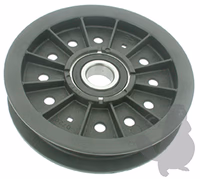 POULIE A GORGE PLATE