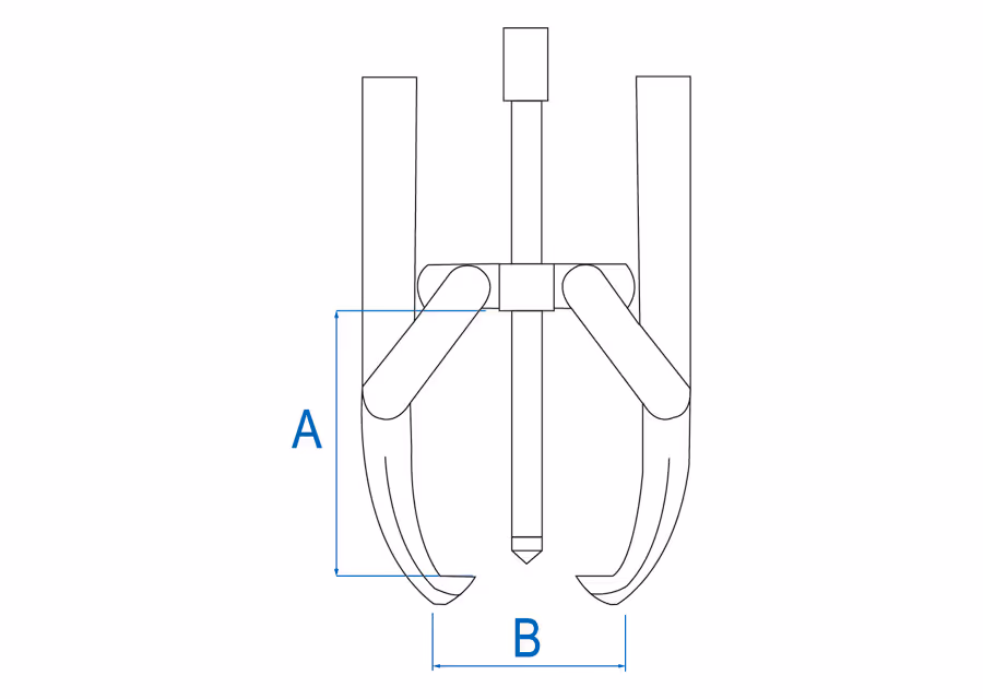 Présentoir 3 extracteurs autocentrage 3 griffes 1-4-7T