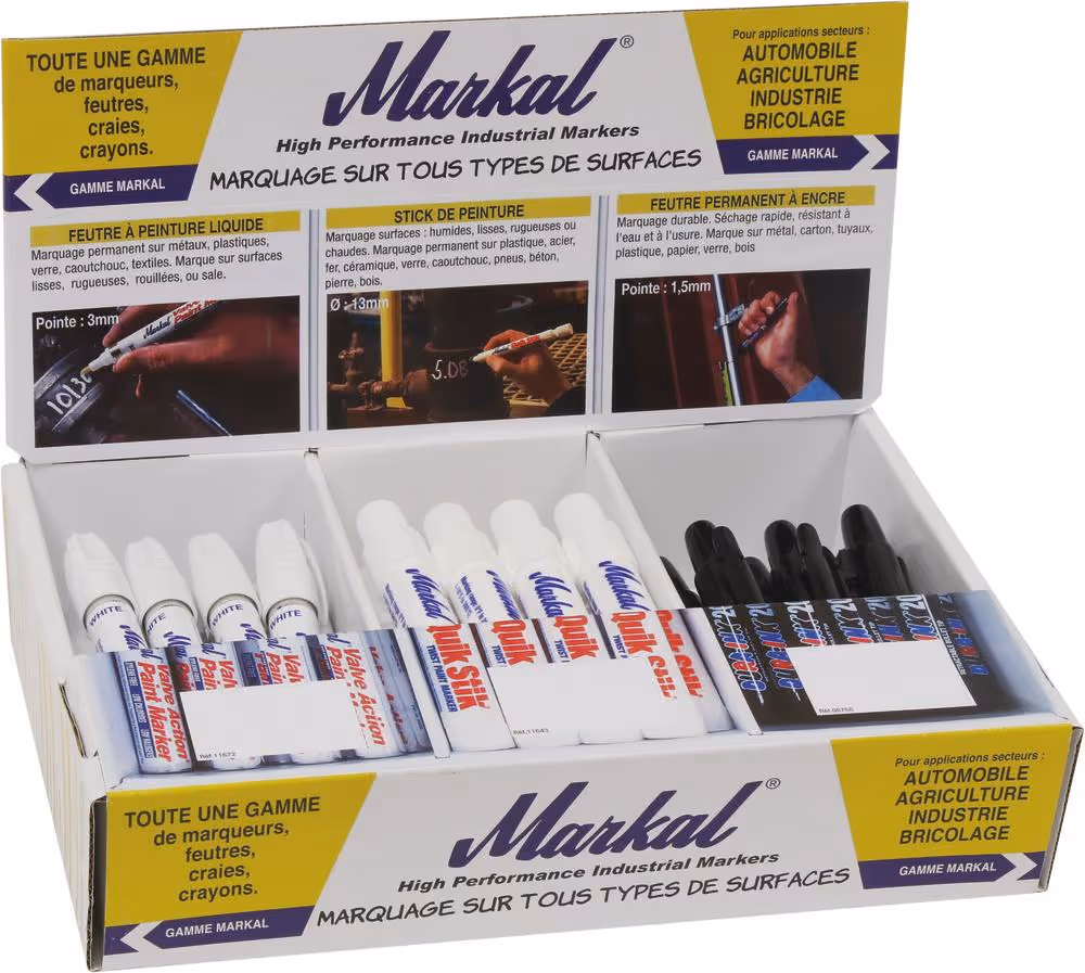 PRESENTOIR 36 FEUTRES PERMANENTS MARKAL