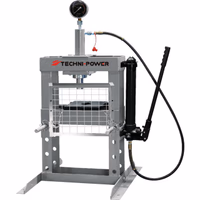 Presse hydraulique 10 tonnes techni-power avec grille de protection