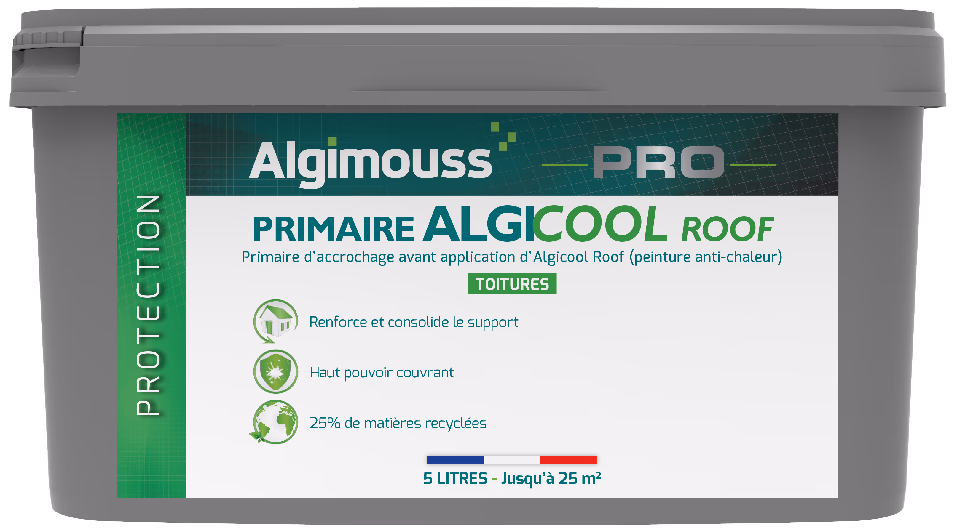PRIMAIRE ALGICOOL ROOF 5 L - Primaire d'accrochage pour peinture anti-chaleur