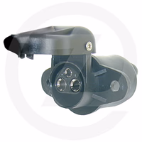 Prise plastique 3 poles femelles - 12/24v.