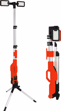 PROJECTEUR AUTONOME LED 124W 8000LM - HAUTEUR REGLABLE