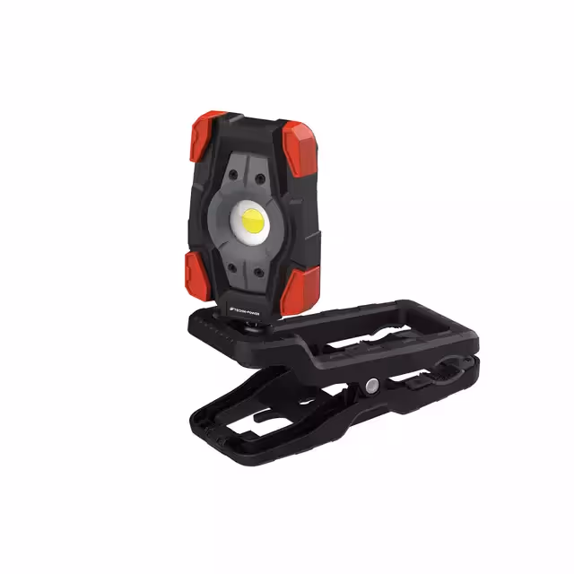 Projecteur d'atelier LED 1000 Lm orientable 360° avec pince rechargeable