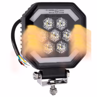 Projecteur de travail avec feu flash