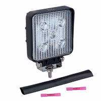 Projecteur de travail avec matériel de construction