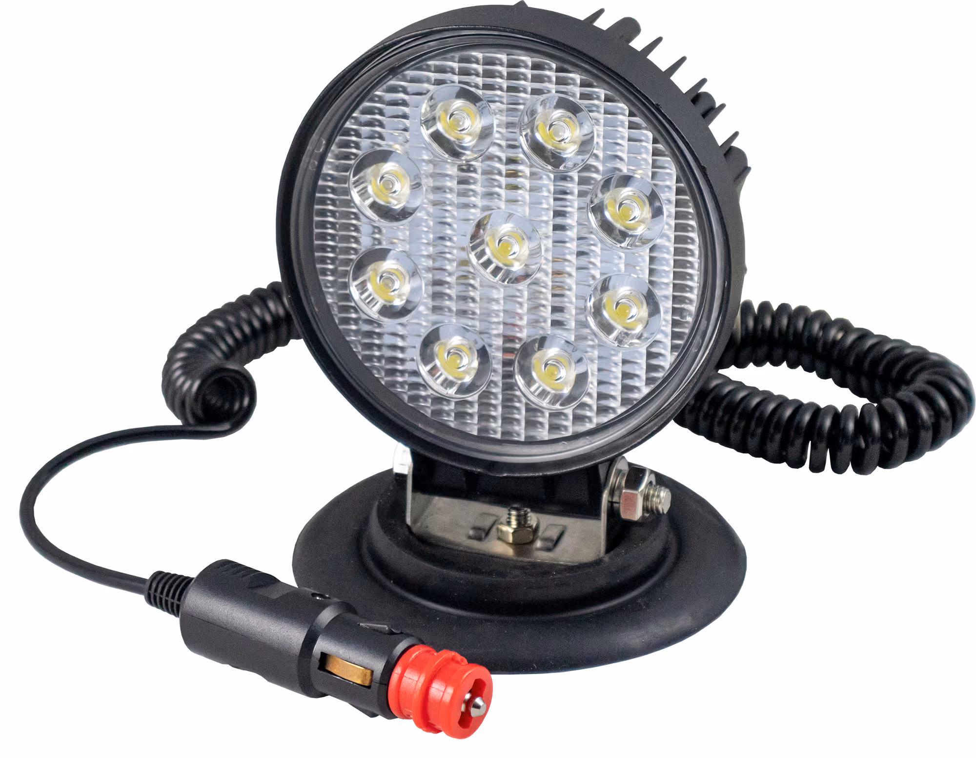 Projecteur de travail, rond, lumière concentré, base magnetique