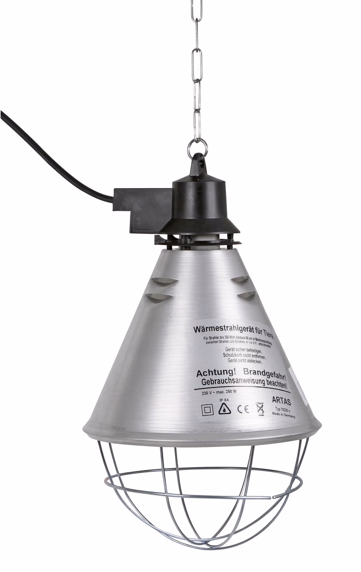 Protecteur de lampe infrarouge Ø21cm, câble 5m