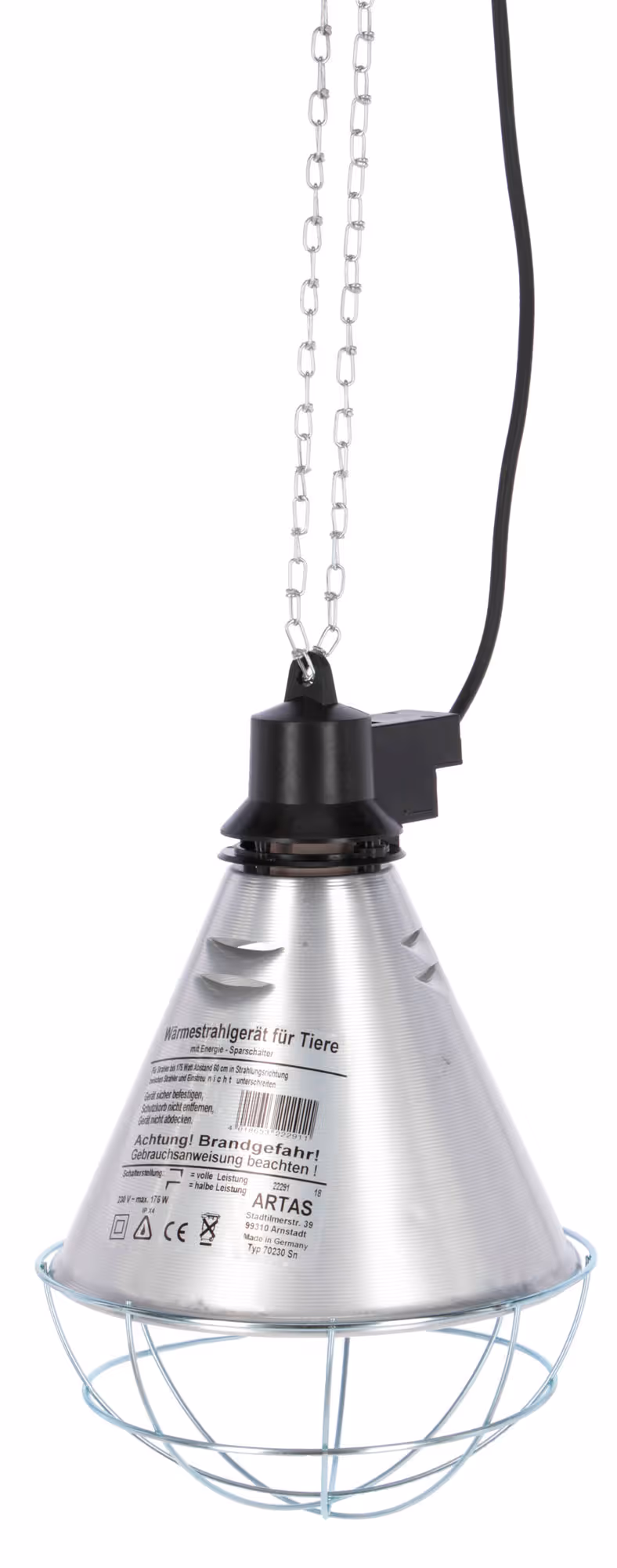 Protecteur de lampe infrarouge Ø21cm, câble 5m, économiseur