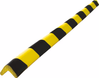 PROTECTION D'ANGLE MOUSSE NOIR ET JAUNE - 750MM