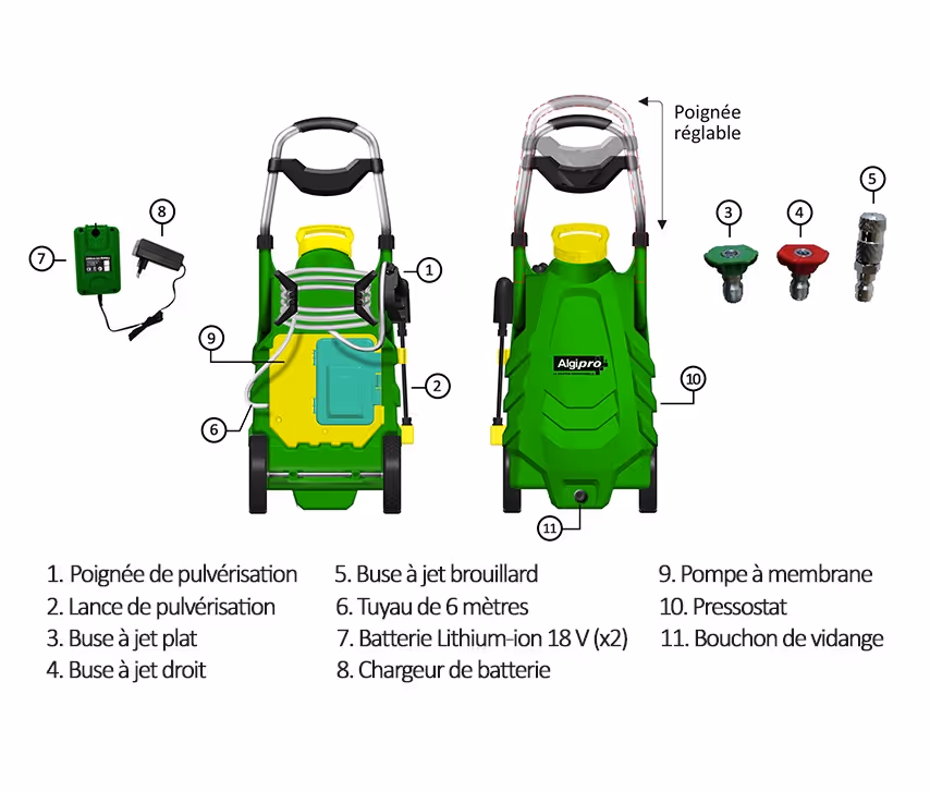 Prospayer II 30L - Pulverisateur electrique - 502006 - Algimouss