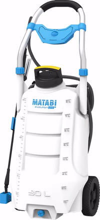 PULVERISATEUR ELECTRIQUE SUR ROUES 30L - BATTERIE LI ION - TUYAU 8M - JOINT 