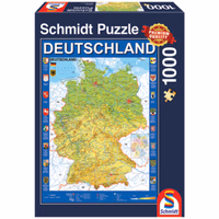 Puzzle, 1000 pièces Carte de l'Allemagne