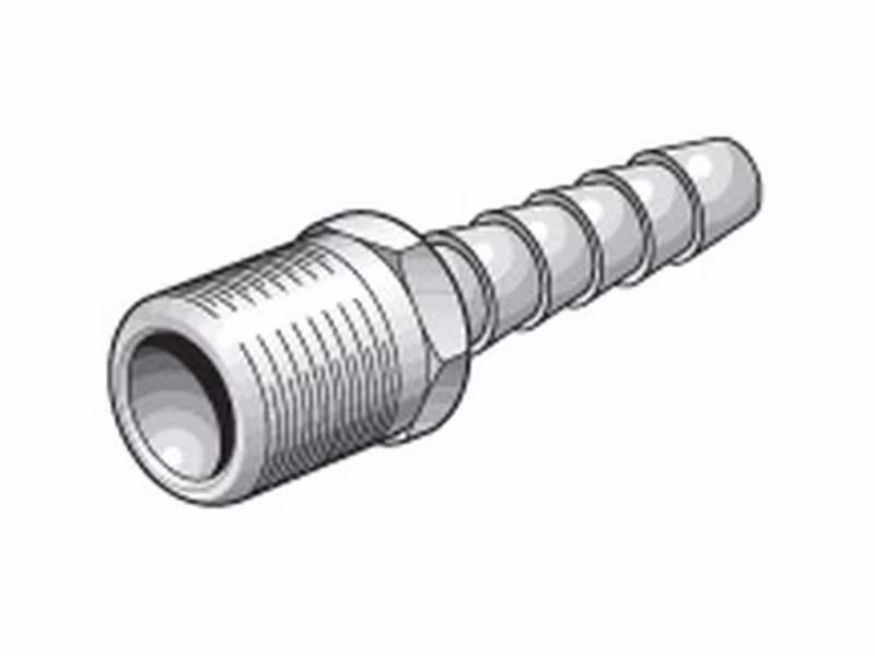 Queue de tuyau ID 1/4'' avec filetage mâle ID 1/4'' BSPT - Vendu par 4