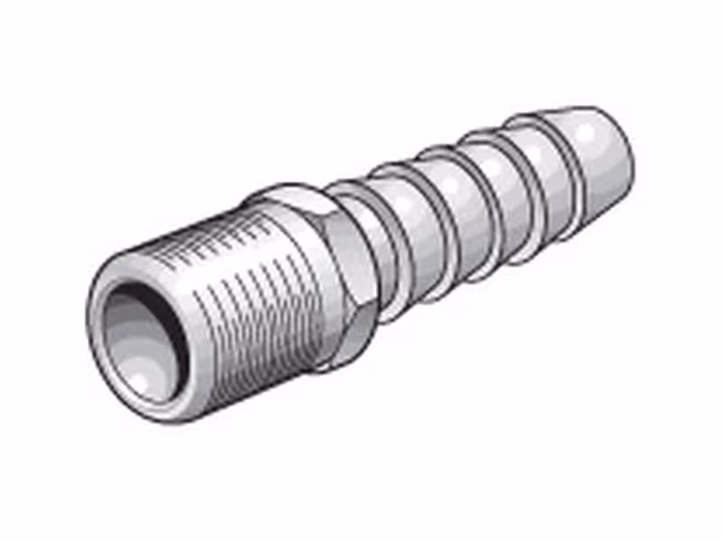 Queue de tuyau ID 3/8'' avec filetage mâle ID 1/4'' BSPT - Vendu par 4