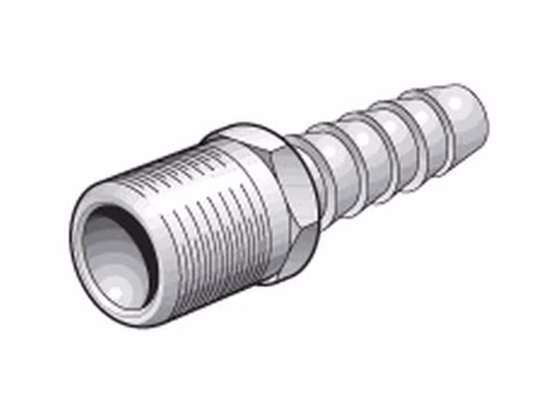 Queue de tuyau ID 3/8'' avec filetage mâle ID 3/8'' BSPT - Vendu par 4