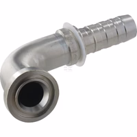 Racc. à sertir DN25+41,3 bride 90°