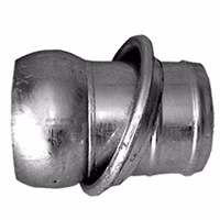 Racc. male galva avec manch. cannele type ferrari 120 x 120