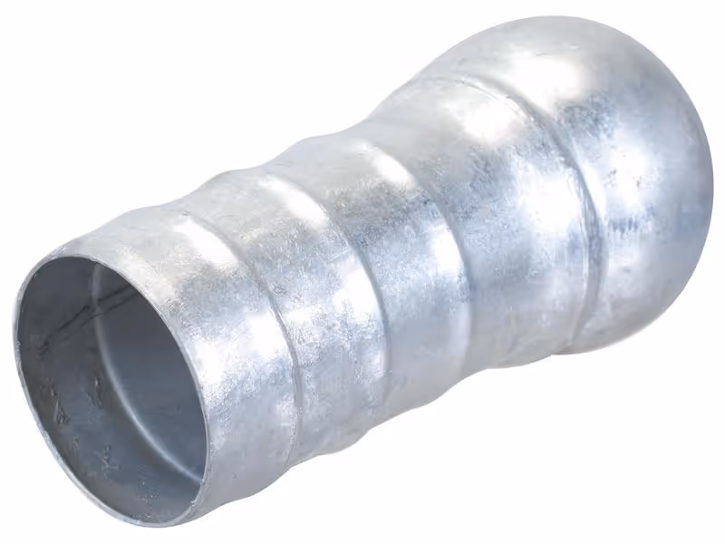 Raccord à emmancher - Mâle 5'' (133mm) x5'' (125mm) (Galvanisé)