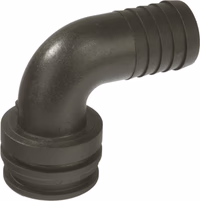 Raccord agraphe T Mâle Coudé / Cannelé ø25 T4