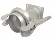 Raccord avec bride carrée - Court - Mâle 6'' (159mm) x (150mm) (Galvanisé)