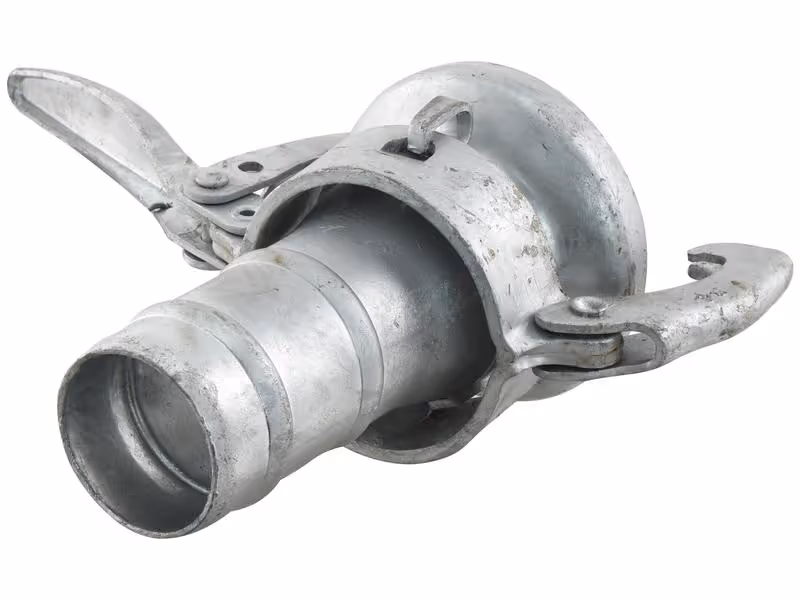 Raccord avec embout - Femelle 3'' (89mm) x3'' (76mm) (Galvanisé)