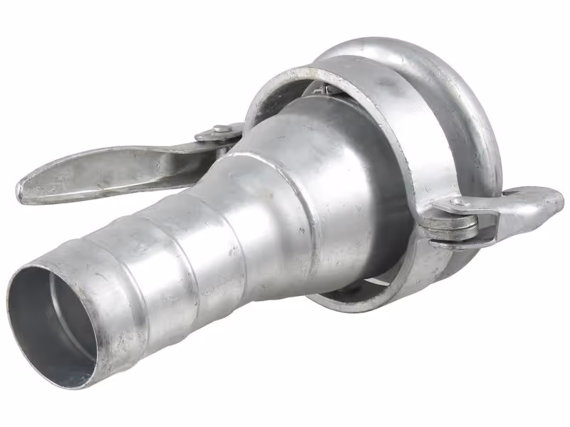 Raccord avec embout - Femelle 6'' (159mm) x4'' (102mm) (Galvanisé)