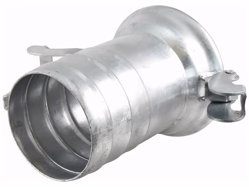 Raccord avec embout - Femelle 8'' (200mm) x8'' (200mm) (Galvanisé)