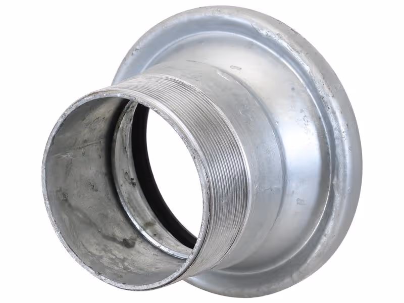 Raccord avec embout fileté - Femelle 4'' (108mm) x 4'' (Galvanisé)