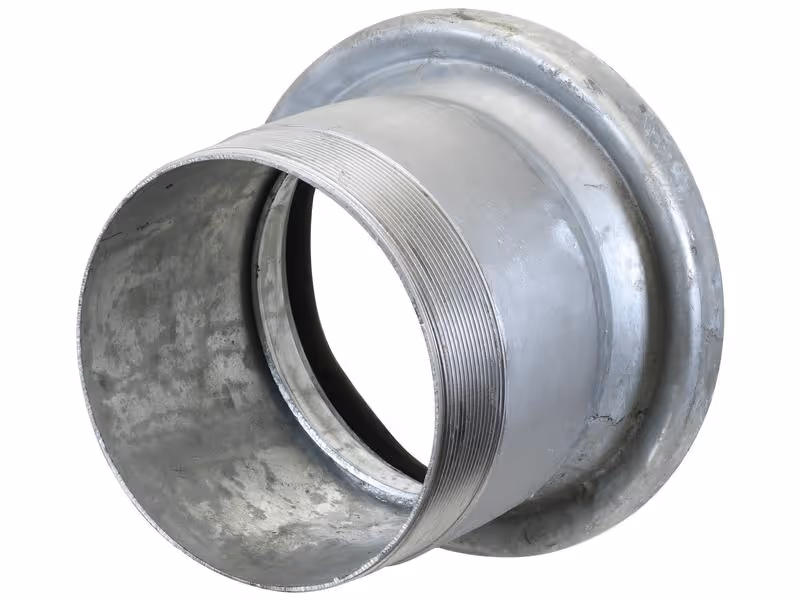 Raccord avec embout fileté - Femelle 6'' (159mm) x 6'' (Galvanisé)