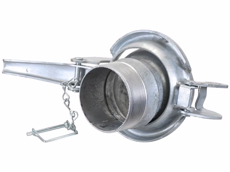 Raccord avec embout fileté - Mâle 4'' (108mm) x 4'' BSPT (Galvanisé)