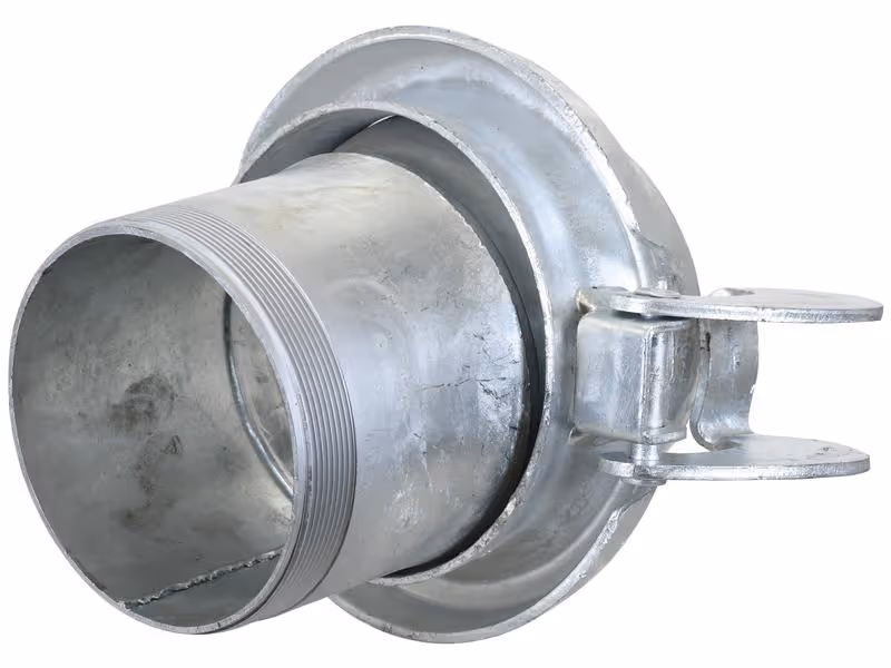 Raccord avec embout fileté - Mâle 5'' (133mm) x 5'' BSPT (Galvanisé)