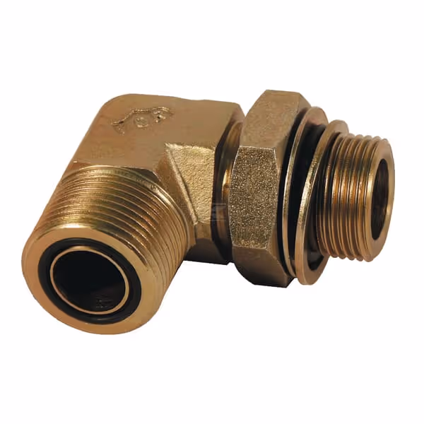 Raccord coude male ORFS/BSP 11/16 - 1/4