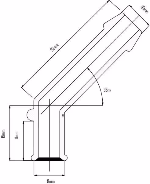 Raccord coudé Ø10 mm Valeo 9910069