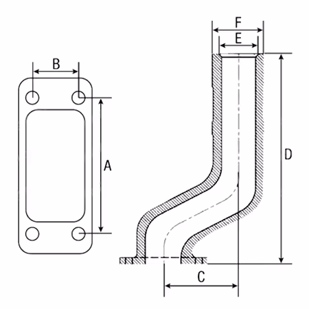 Raccord d'échappement Deutz