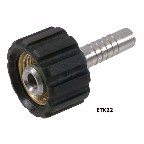 Raccord embout réduit mâle / mâle M22 X 1/4"