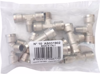 Raccord en t 1/4" 1xm/2xf