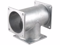Raccord en T, 3 brides 6'' (150mm) (Galvanisé)